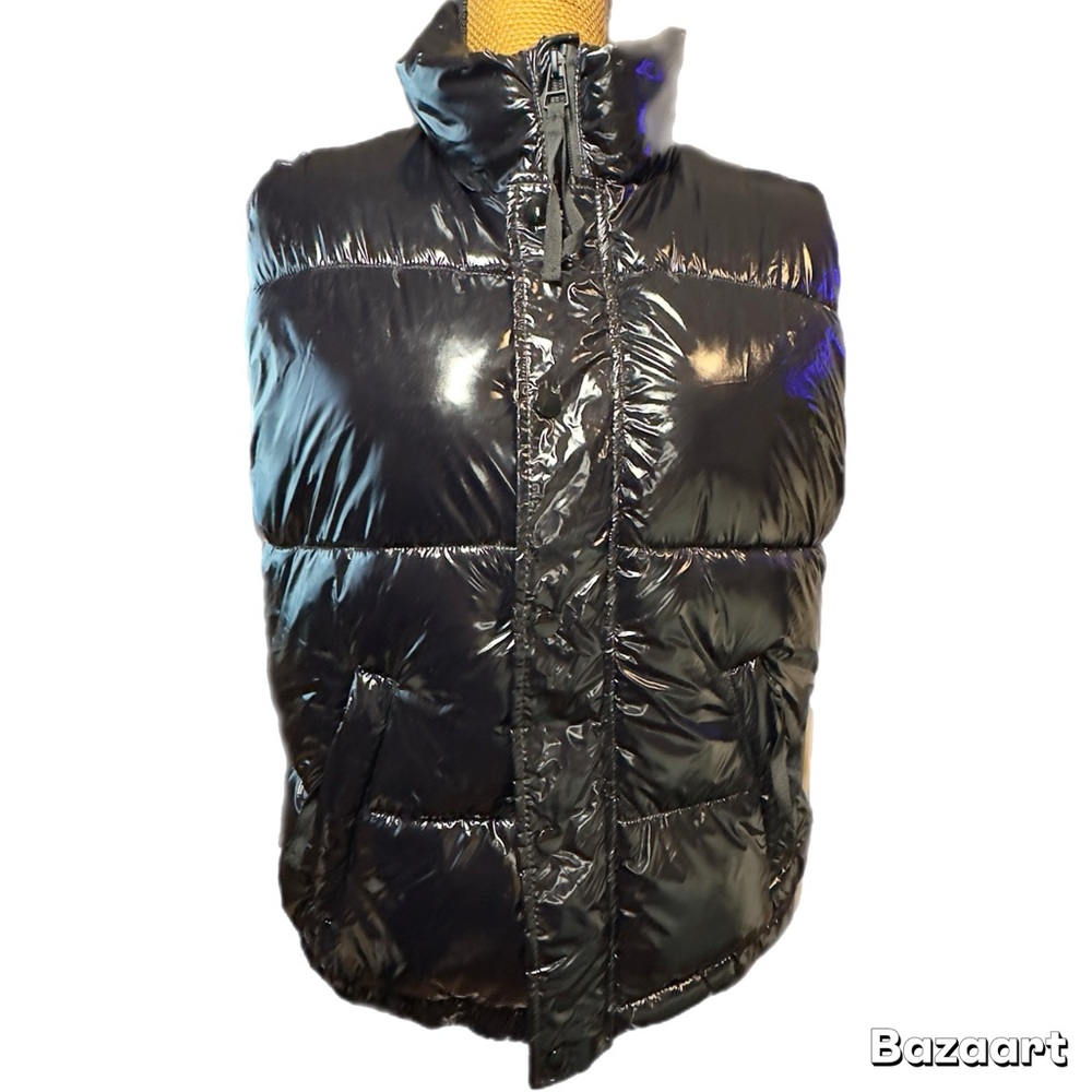 New York & Company black puffer vest NWT Women’s size medium | qq5